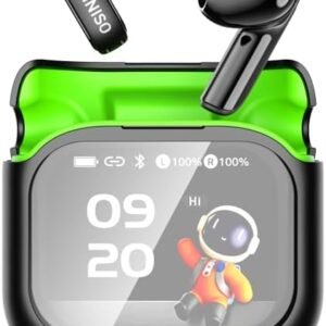 MINISO MS103 AI Translator Earbuds, 3-in-1 Translation Earbuds in Real Time Support 135 Languages, Audifonos Traductores Inglés Español, Bluetooth 6.0 Translating Device for Travel Business Learning