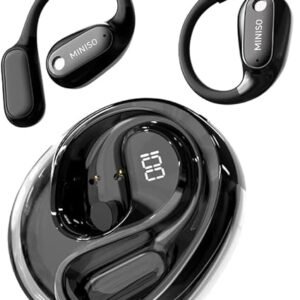 MINISO MS190 AI Translation Earbuds Real Time, 135 Language Translator Earbuds with APP, Open Ear OWS Translating Headphones, Audifonos Traductores Inglés Espanol Fit iOS and Android