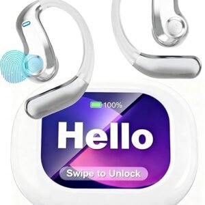 AI Translation Earbuds Real Time, 169 Languages & 8 Offline Modes, 60H Playtime Language Translator Earbuds, Audifonos Traductores Inglés Español for Travel Business Learning(White)