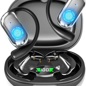 AI Real-Time Translation Earbuds-3-in-1 Wireless Bluetooth Translation Headphones for 144 Languages & Accents,Compatible with iOS & Android, Translation Device for Travel, Business, Learning