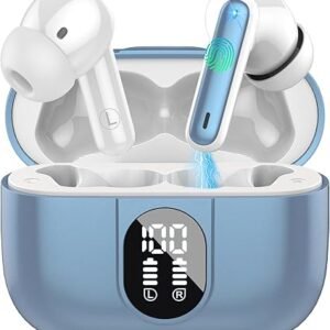 Csasan Ai Translation Earbuds Real Time, Translator Earbuds with 6 Translation Modes/164 Languages,No Subscription Required Translatior Headphones,48H Audifonos Traductores Inglés Español, Blue