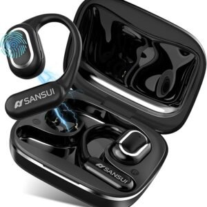 SANSUI AI Translation Earbuds Real Time,6-in-1 Bluetooth 6.0 Language Translator Earbuds,Audifonos Traductores Inglés Español,Translating Device,Translate Ear Buds with Charging Cradle(Matte Black)