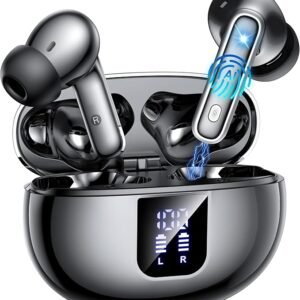 AI Translation Earbuds Real Time, 144 Language Translator Earbuds, 36H Playtime 3-in-1 Translation Earphones, 4 ANC Mic for Audifonos Traductores Inglés Español,Translate Ear Buds for Travel Learning