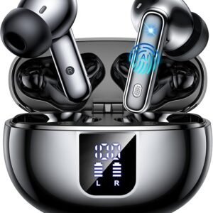 AI Translation Earbuds Real Time,144 Languages Accents Translator 36H Playtime 3-in-1 translation earphones 4 ANC Mic for Audifonos Traductores Inglés Español, Bluetooth 5.4 Earphones iOS & Android